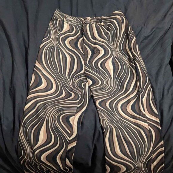 Fun brown flowy pants - Picture 1 of 1
